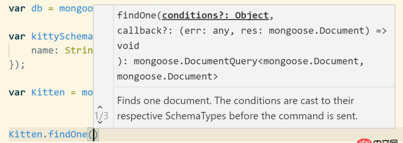 node.js - 關于mongoose方法的回調函數的參數問題，如何知道參數個數以及參數代表什么含義呢？