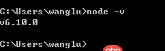 node.js - nodejs提示"$ 不是內部或外部命令"