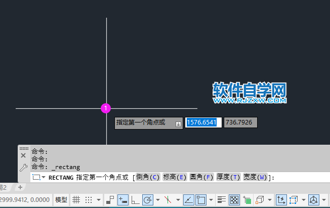 cad2022矩形怎么畫