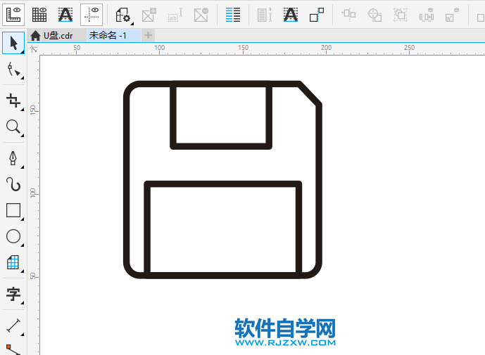 CorelDRAWX8怎么畫磁卡圖形