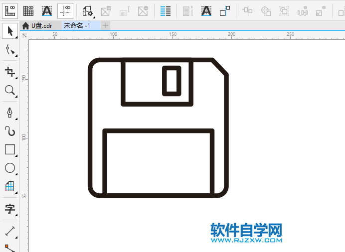 CorelDRAWX8怎么畫磁卡圖形