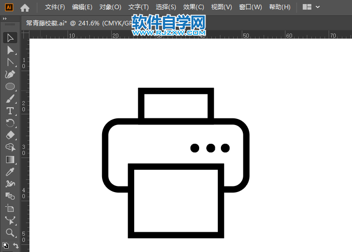 AI怎么畫打印機小圖標(biāo)