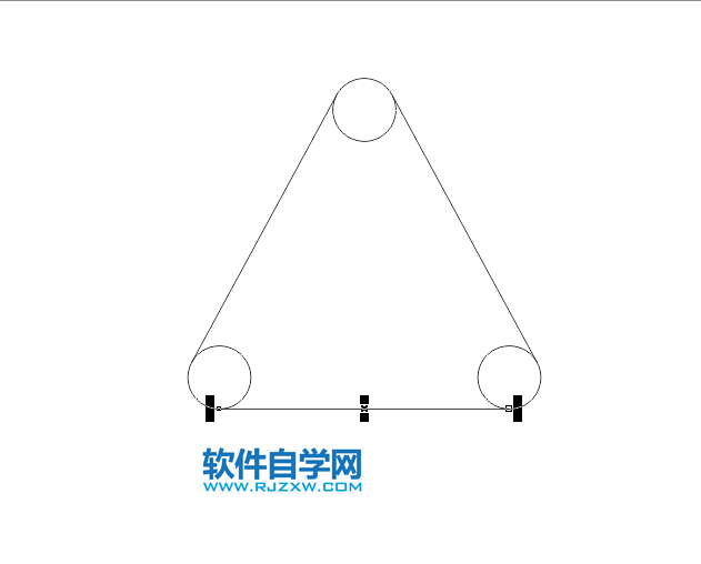 cdr怎么畫圓角三角形
