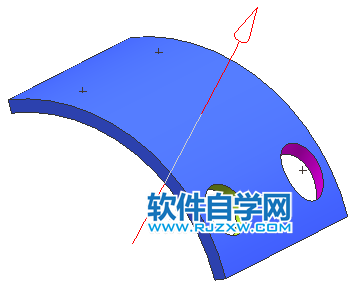 UG怎么在非平曲面上創(chuàng)建孔特征