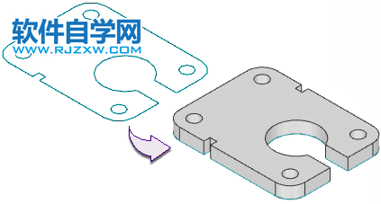 UG使用拉伸命令可創建實體或片體