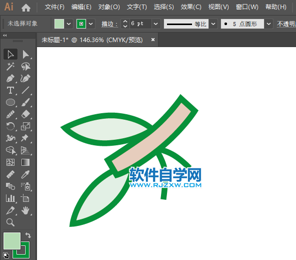 ai怎么畫橄欖水果圖案