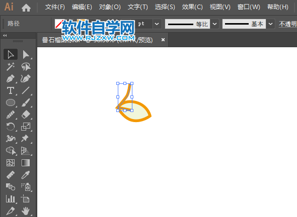 ai怎么畫檸檬水果圖標(biāo)