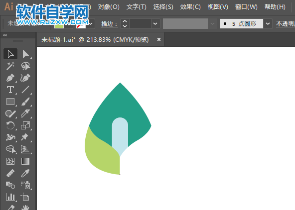 ai怎么畫百荷盆栽圖標(biāo)