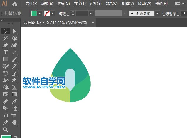 ai怎么畫百荷盆栽圖標(biāo)