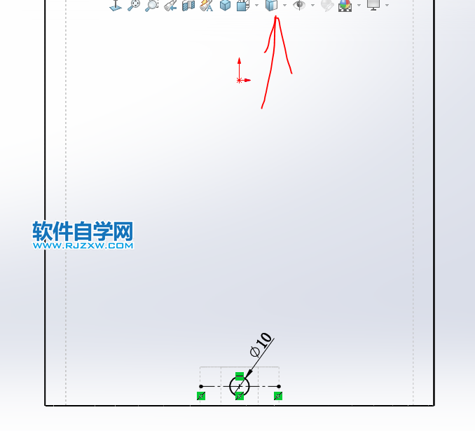 用SolidWorks畫凹孔切除的滾筒零件