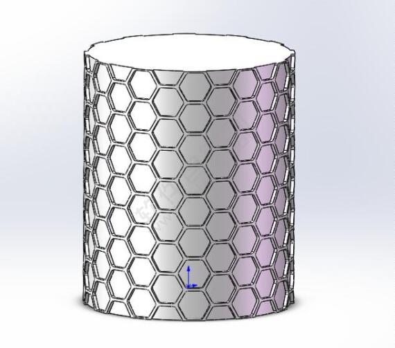 六邊形包裹的筆筒怎么用SolidWorks畫
