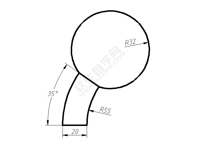 怎么利用solidworks圓弧工具畫草圖練習(xí)