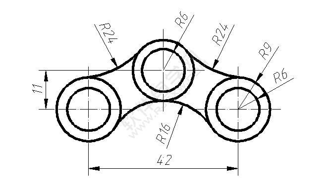 利用solidworks周邊圓畫圖練習