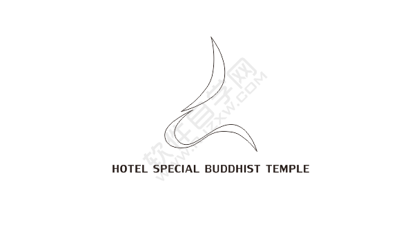 CDR設(shè)計禪林別苑圖標(biāo)的方法