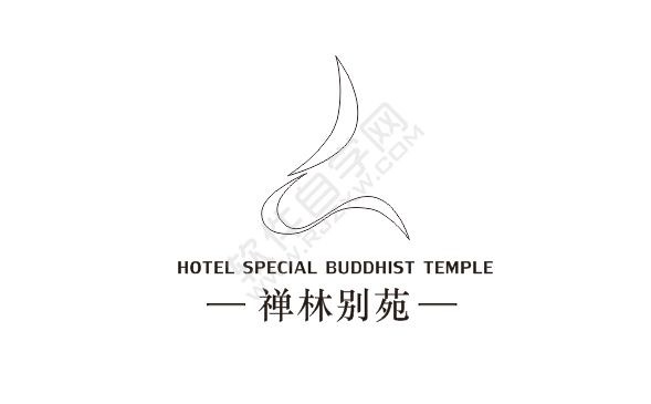 CDR設(shè)計禪林別苑圖標(biāo)的方法