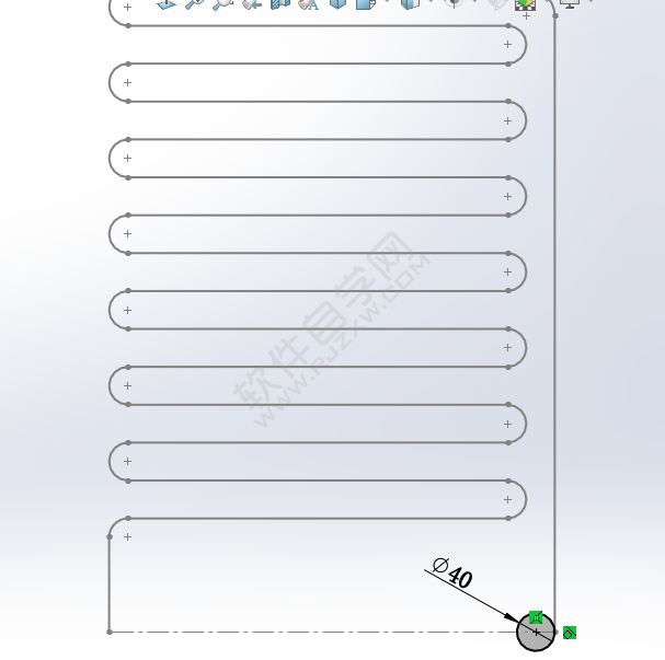 用SolidWorks畫怎么散熱管