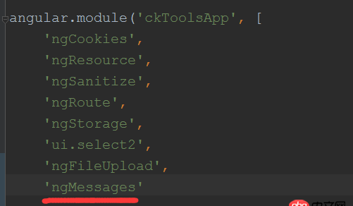 angular.js引入第三方的模塊出現(xiàn)的問題。