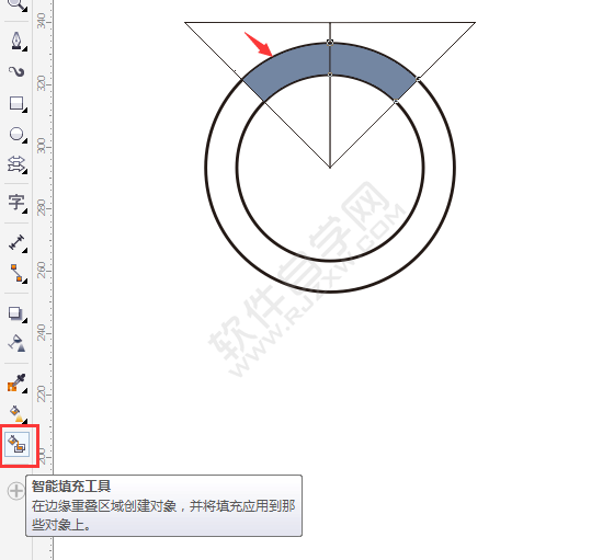cdr怎樣畫扇形