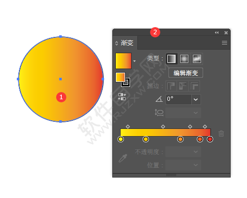 ai漸變工具怎么調(diào)方向