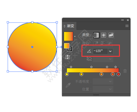 ai漸變工具怎么調(diào)方向
