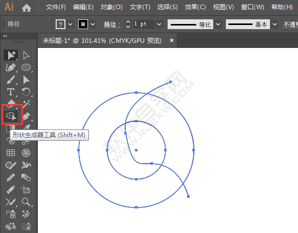 ai里面的形狀生成器怎么用