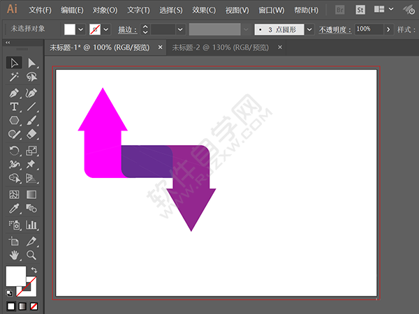 AI設(shè)計(jì)一個(gè)矛盾空間三角箭頭圖標(biāo)