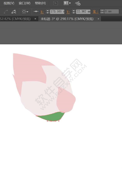 ai怎么設(shè)計豎屏的荷塘素材