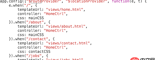 angular.js - 使用angular route的時候，頁面切換會暫時性出現一段空白，然后內容才加載出來