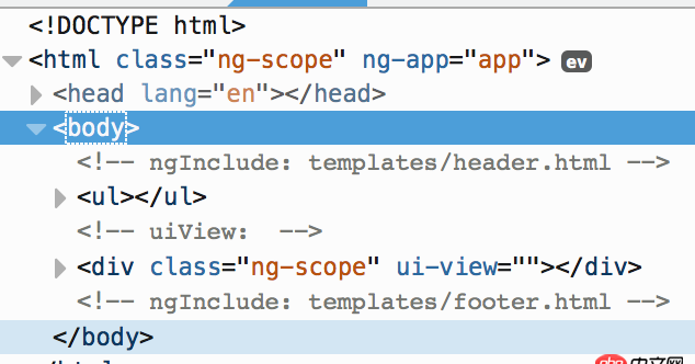 angular.js - ng-include在加載后莫名被自動(dòng)注釋掉