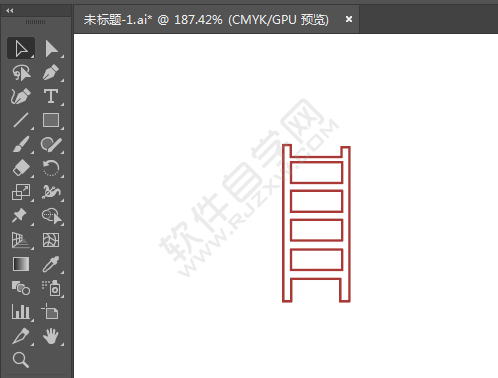 ai畫禁止架梯的標識