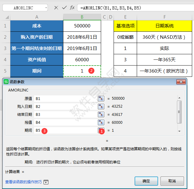 wps中amorlinc函數(shù)怎么用