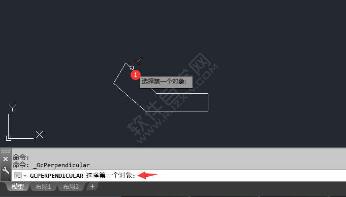 cad怎么垂直約束