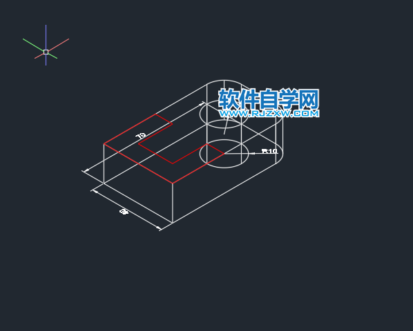 CAD倒角差集實體練習(xí)