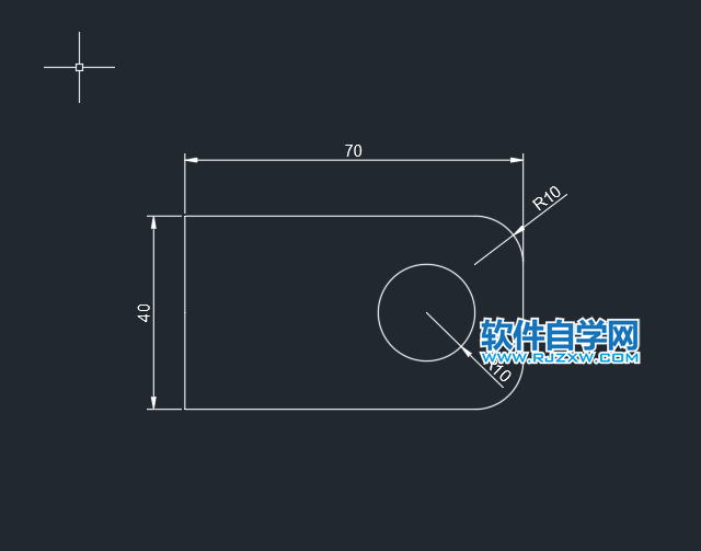 CAD倒角差集實體練習(xí)