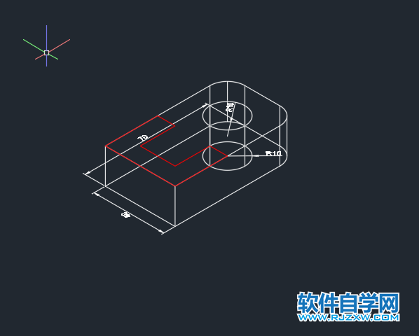 CAD倒角差集實體練習(xí)