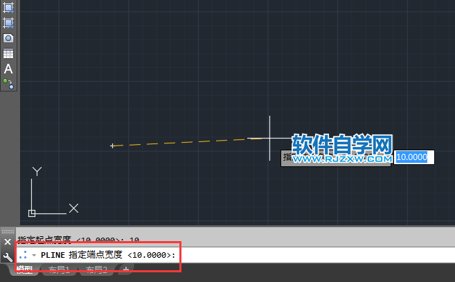 cad怎么改多段線寬度