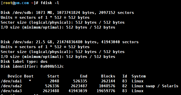 Linux使用fdisk實現磁盤分區過程圖解