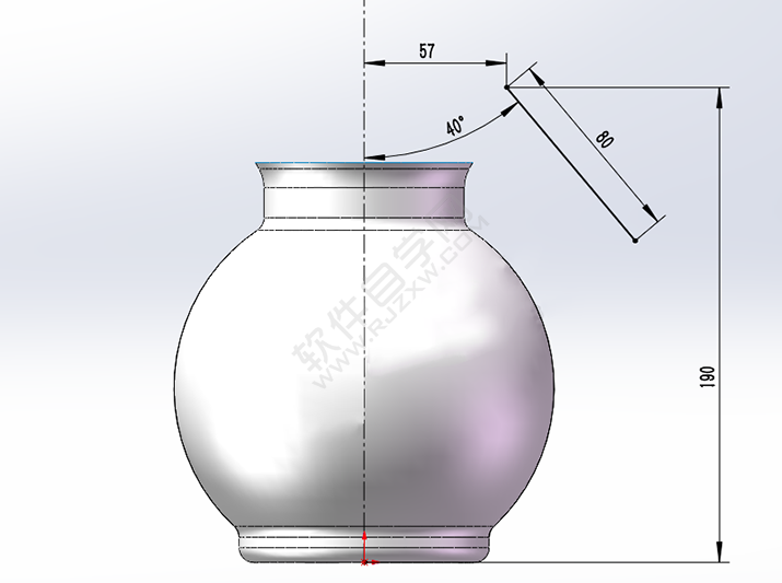 SolidWorks曲面練習(xí)花瓶零件的做題步驟
