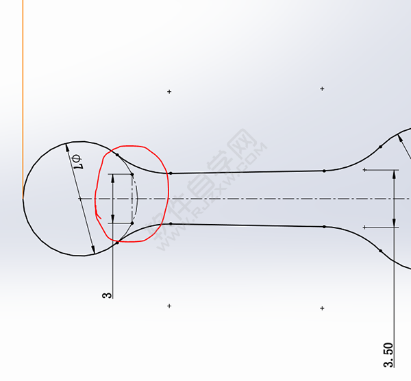 用SolidWorks畫(huà)一個(gè)夾子，用曲面的方法。