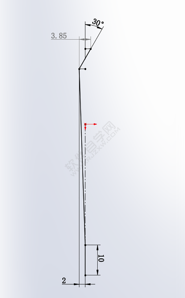用SolidWorks畫(huà)一個(gè)夾子，用曲面的方法。