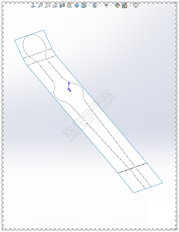 用SolidWorks畫(huà)一個(gè)夾子，用曲面的方法。