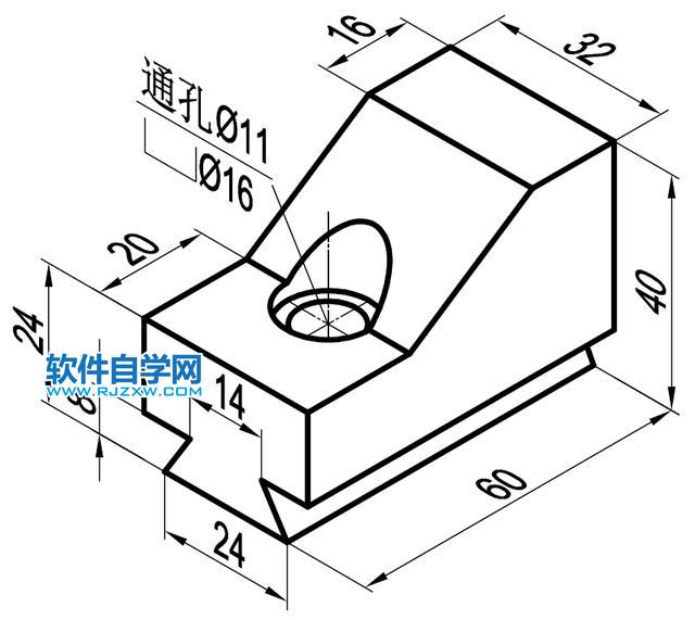 solidworks完全貫穿兩的切除方法,新手必學