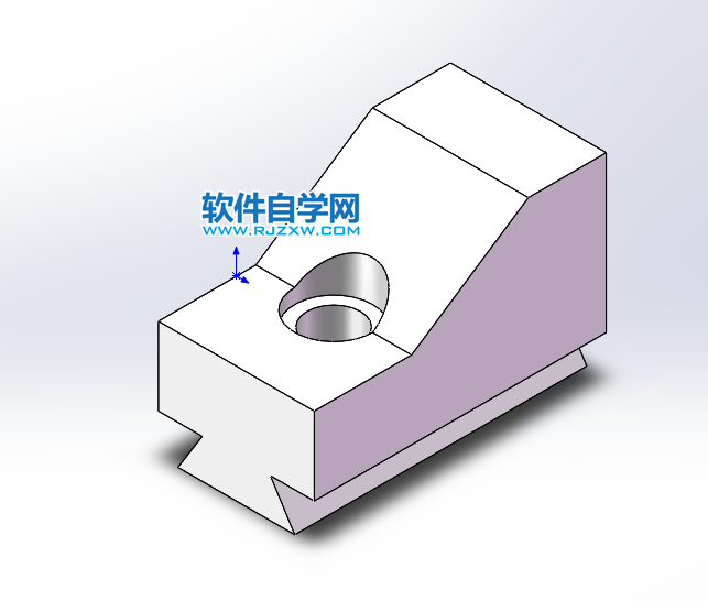 solidworks完全貫穿兩的切除方法,新手必學
