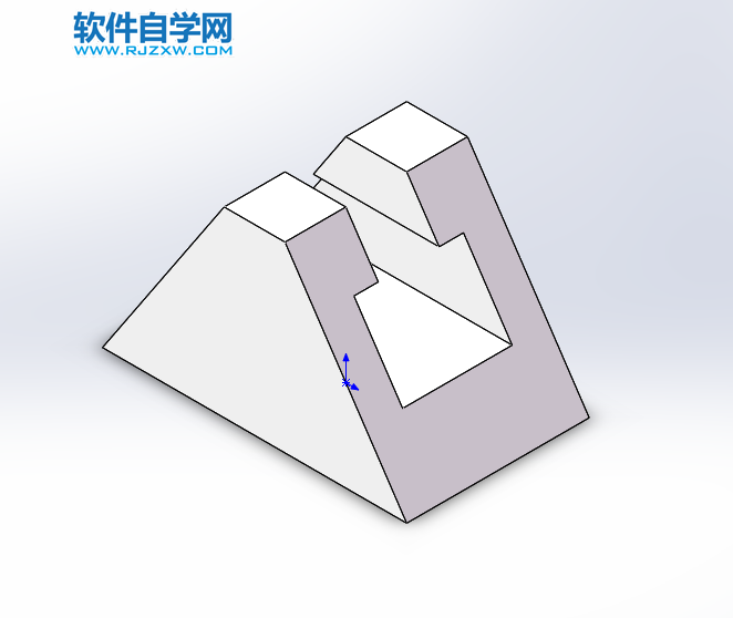solidwroks怎么給梯形挖空