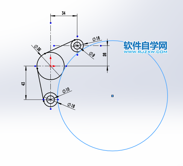 solidworks繪制草圖練習一
