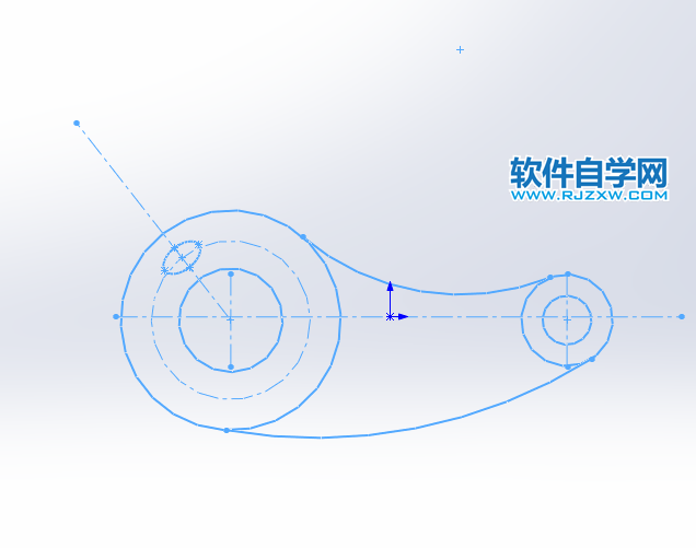 solidworks利用圓畫(huà)相切草圖