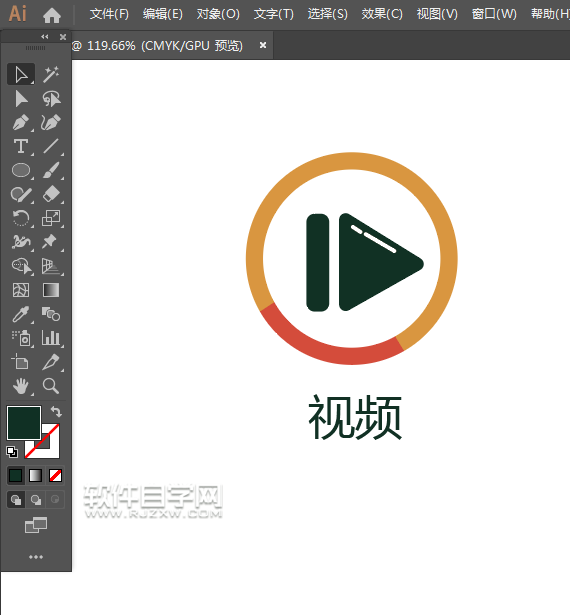 ai怎么畫(huà)視頻圖標(biāo)