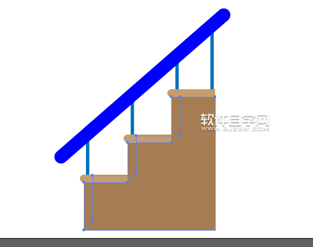 ai如何畫一個樓梯圖形