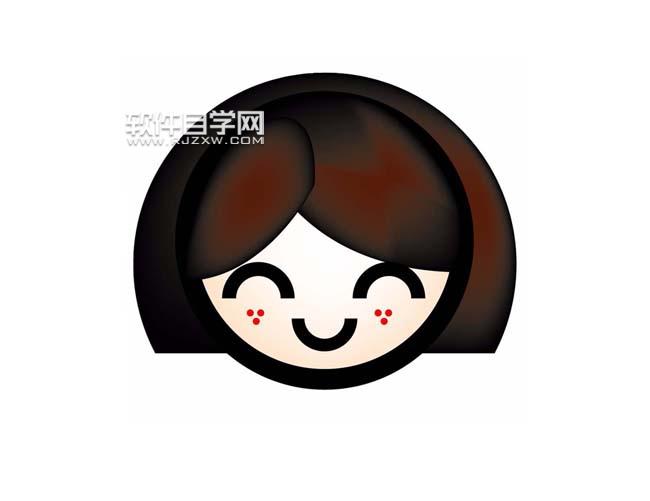 ai怎么畫短發(fā)微笑女孩頭像