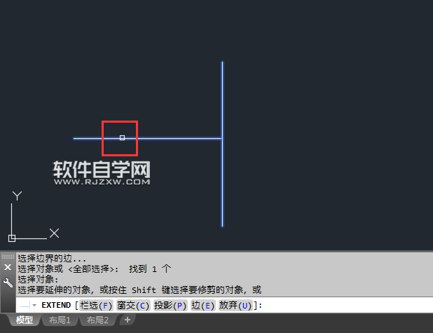 cad直線延伸命令EX怎么使用